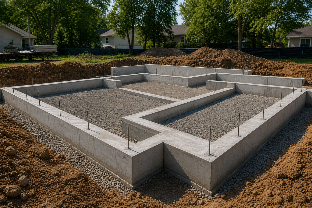 Professional Foundation and Footer Construction