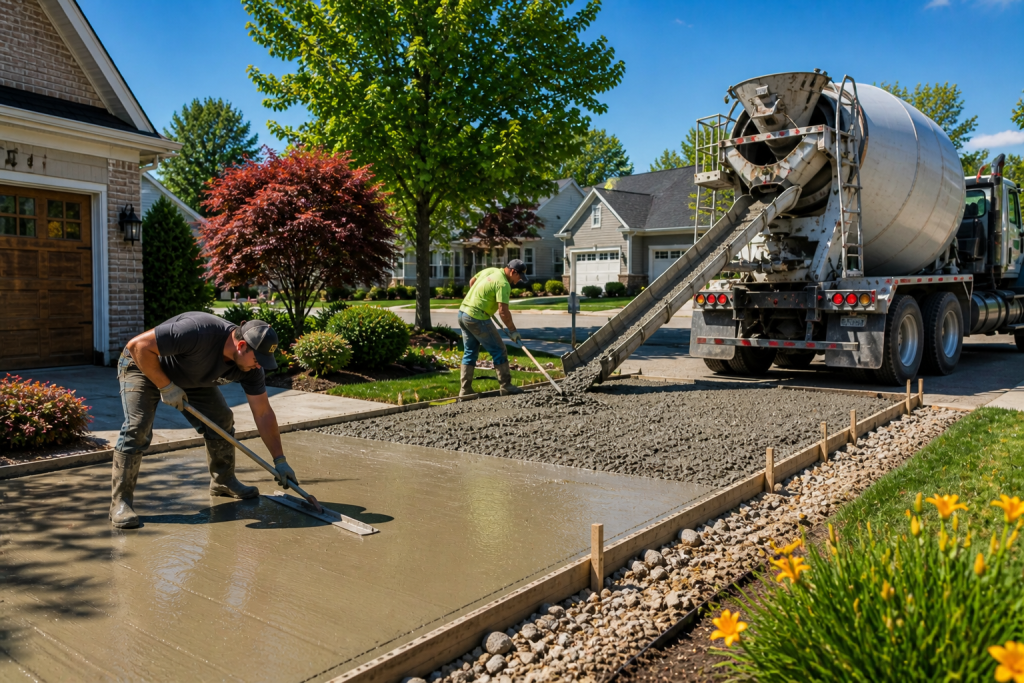Summer Peak Season for Concrete Work